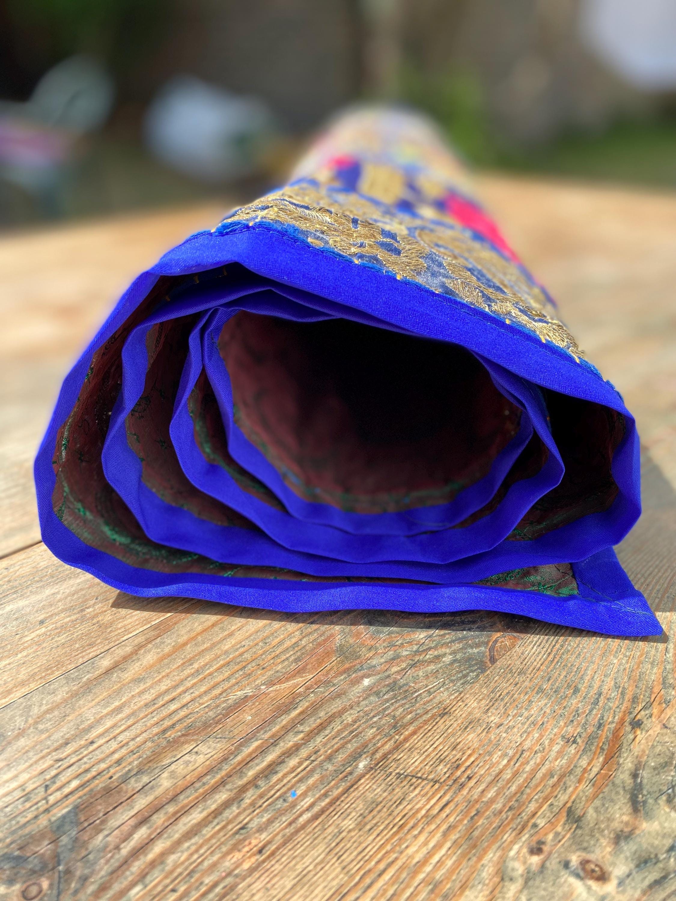 Midnight Maharaja Blue and Gold Wall Hanging – alternate product view