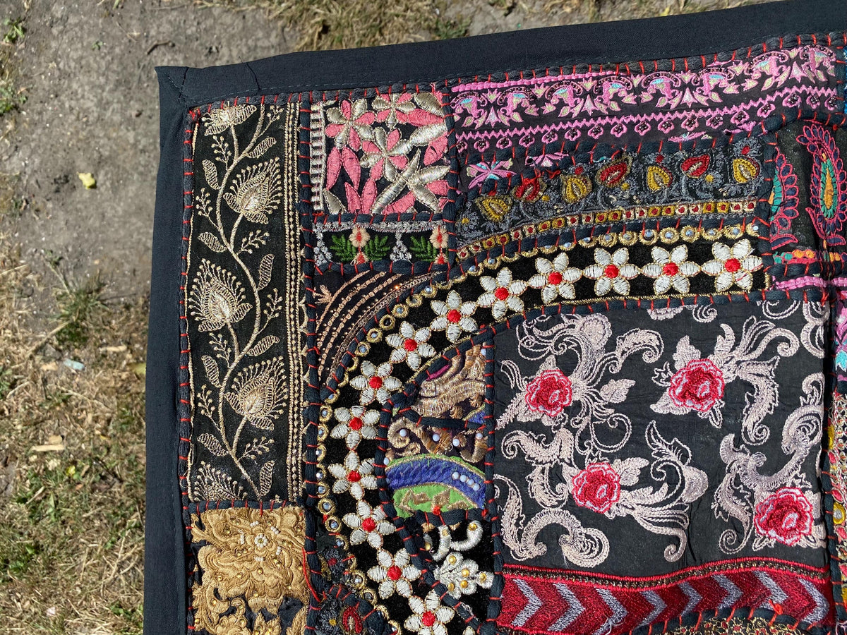 Midnight Bazaar Vintage Indian Wall Hanging – final product view