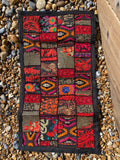 Berry Tone Vintage Indian Patchwork Wall Hanging – main product view