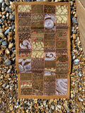 Earth Tone Vintage Indian Patchwork Wall Hanging – main product view