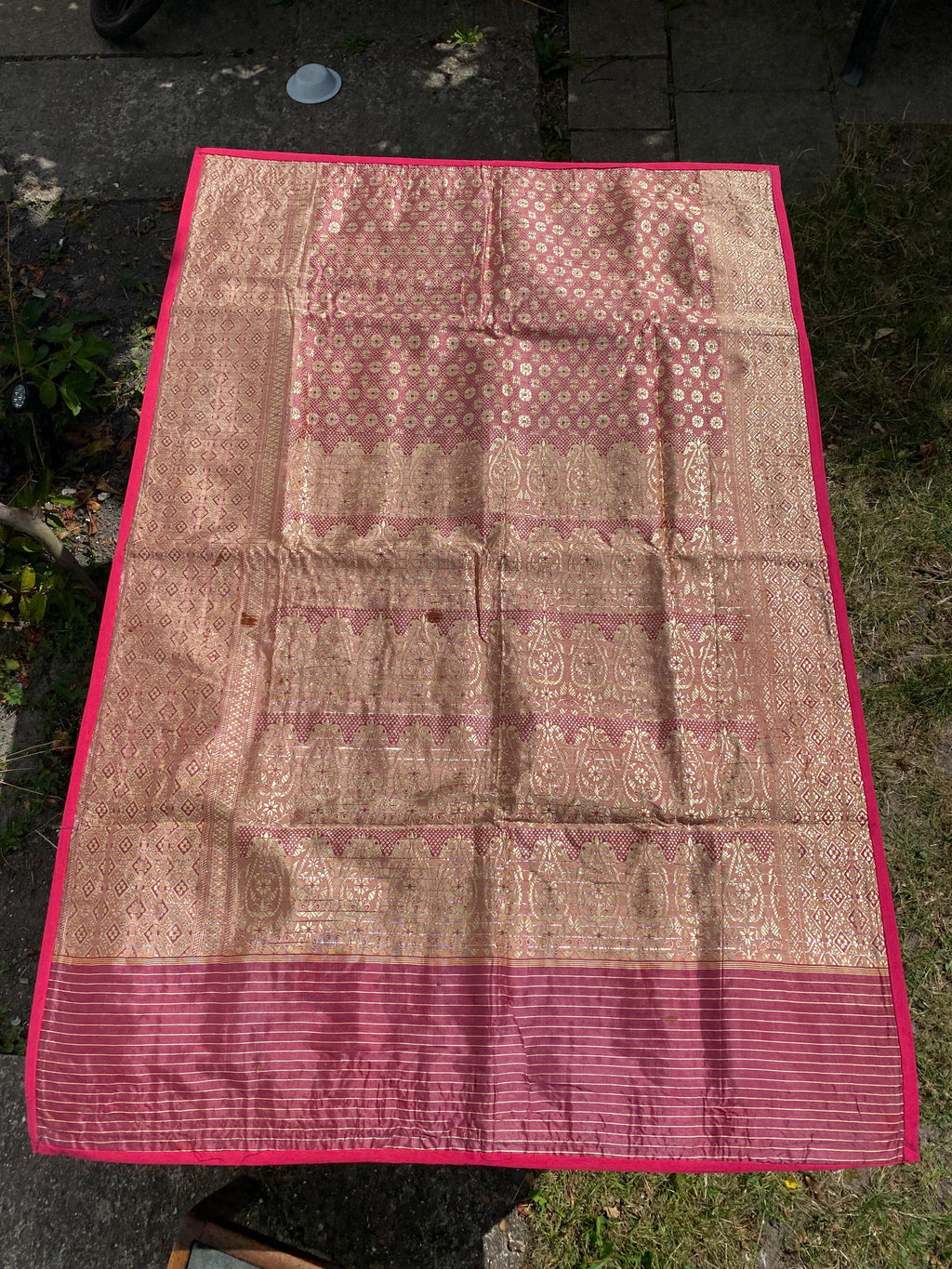 Pink Palace Vintage Indian Patchwork Wall Hanging – additional product view