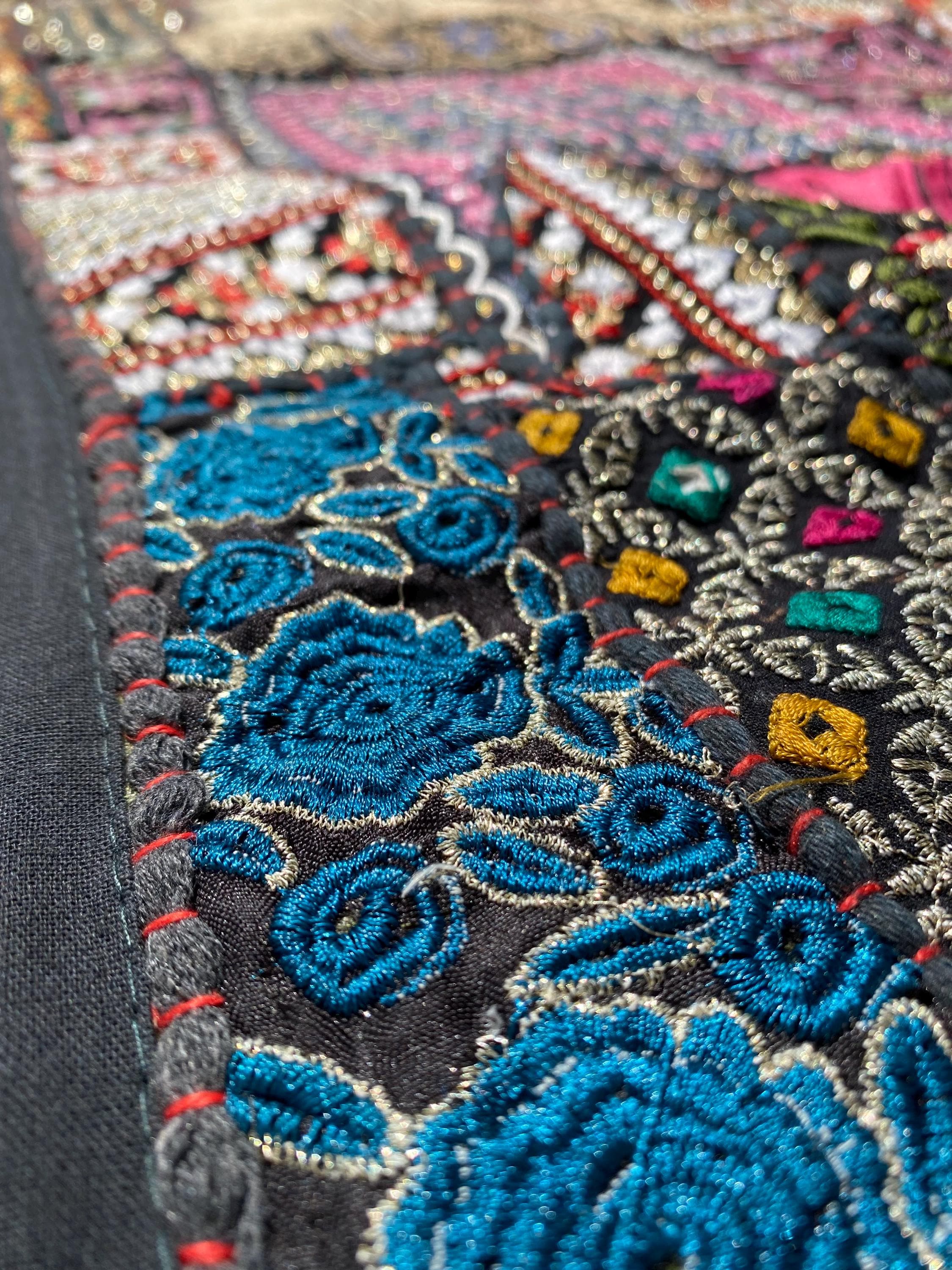 Midnight Bazaar Vintage Indian Wall Hanging – additional product view